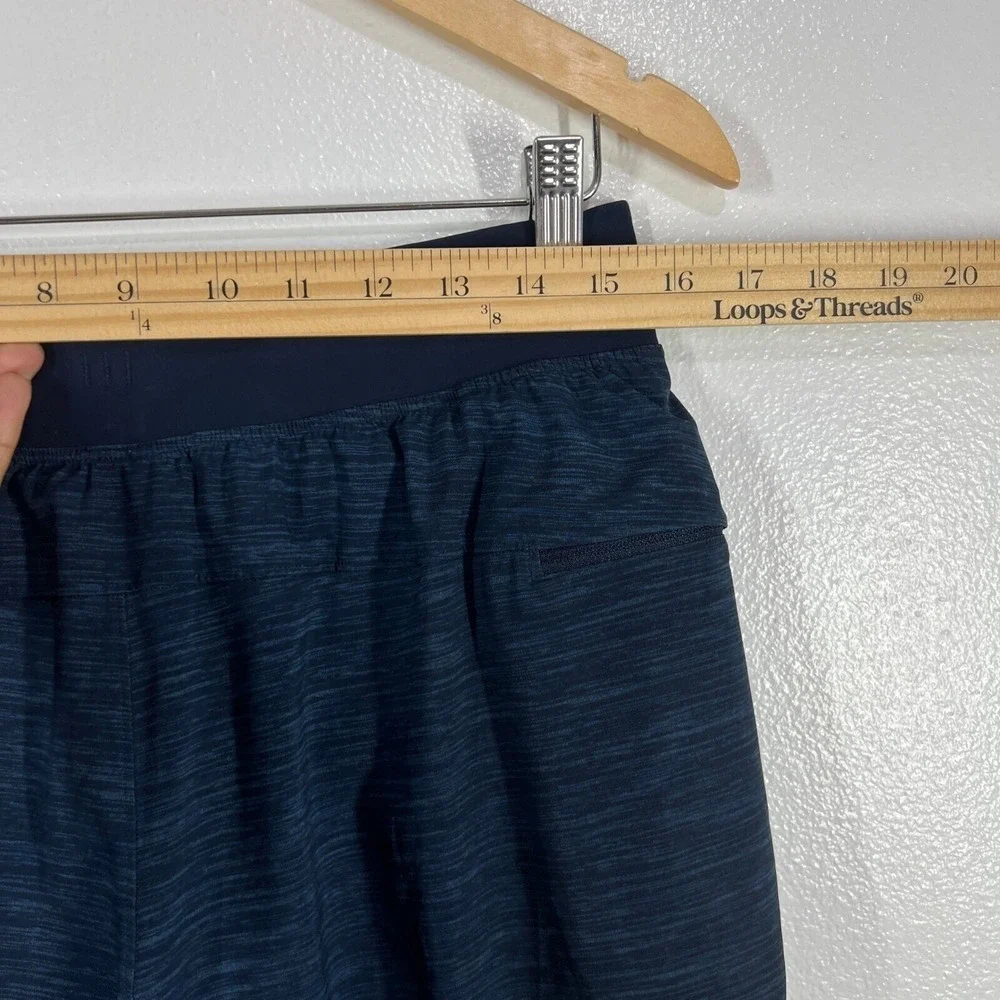 Lululemon Pace Breaker Shorts‎ Men's M Blue Liner Athletic Gym Run Training